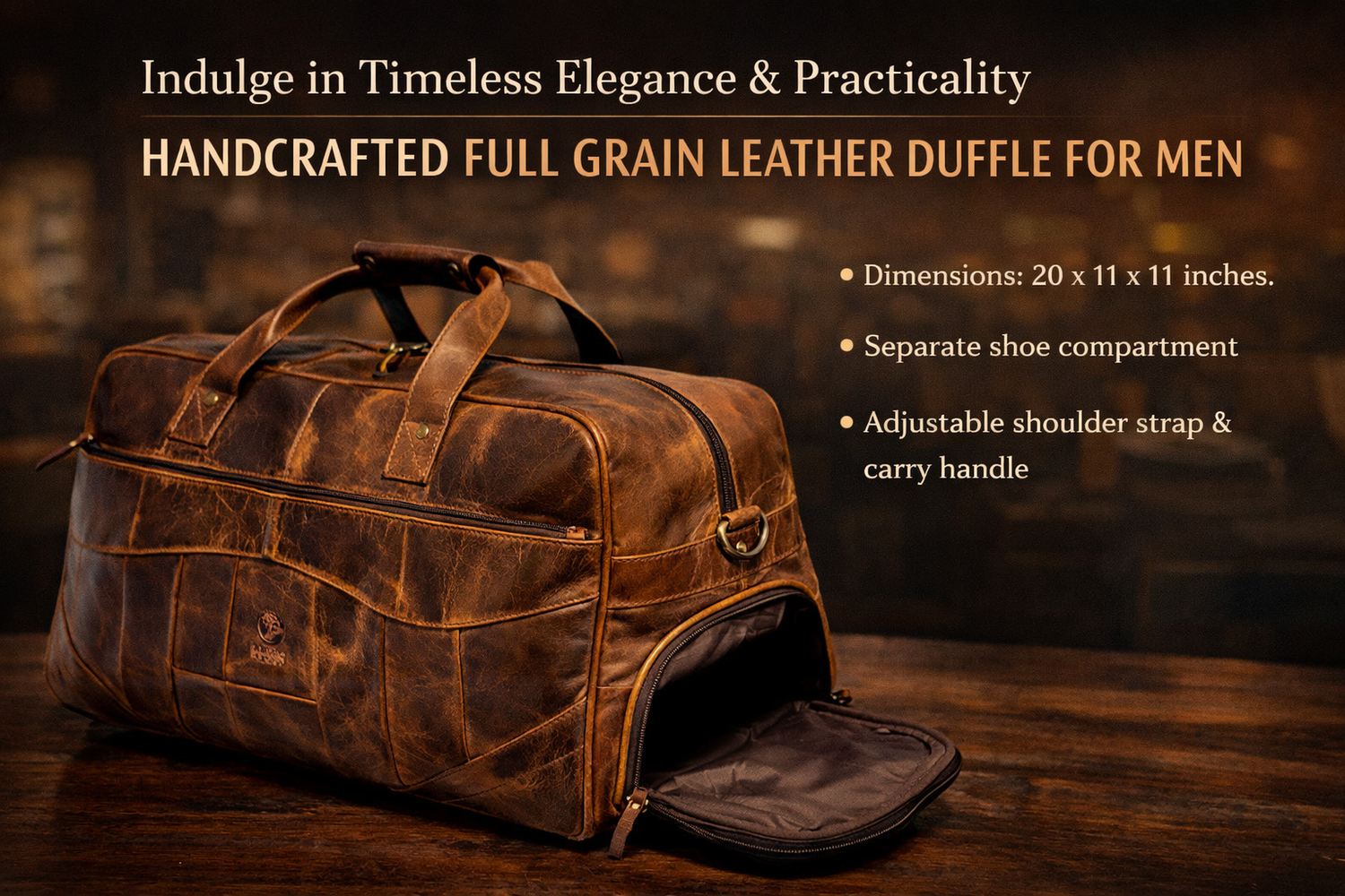 Leather Duffle Bag