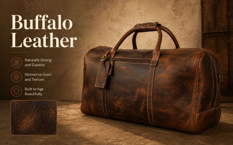 Buffalo Leather Travel Bags