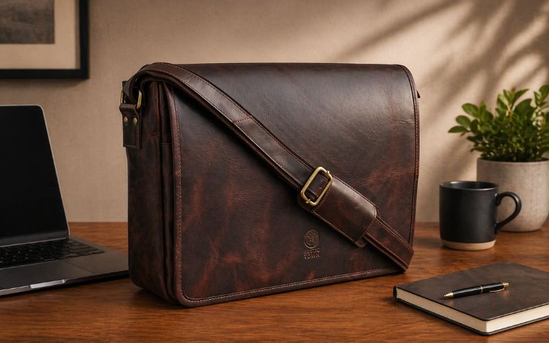 Mens Leather Laptop Bag