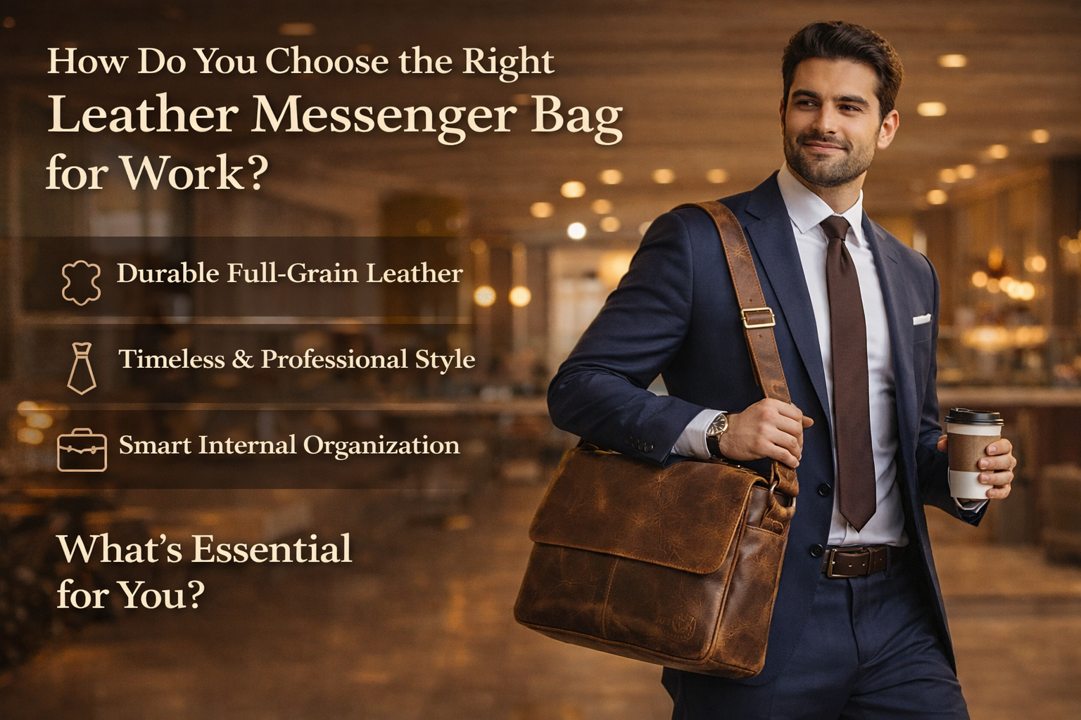 How Do You Choose the Right Leather Messenger Bag for Work?