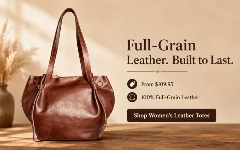 Leather Tote Bag For Women