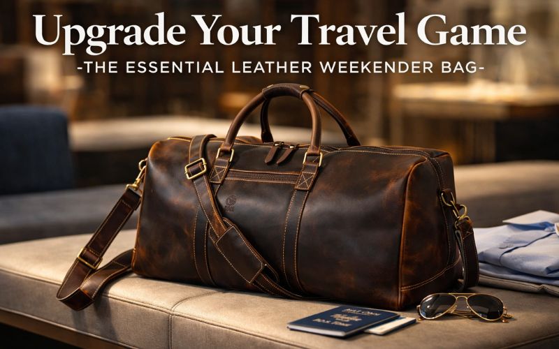 Leather Weekender Bag