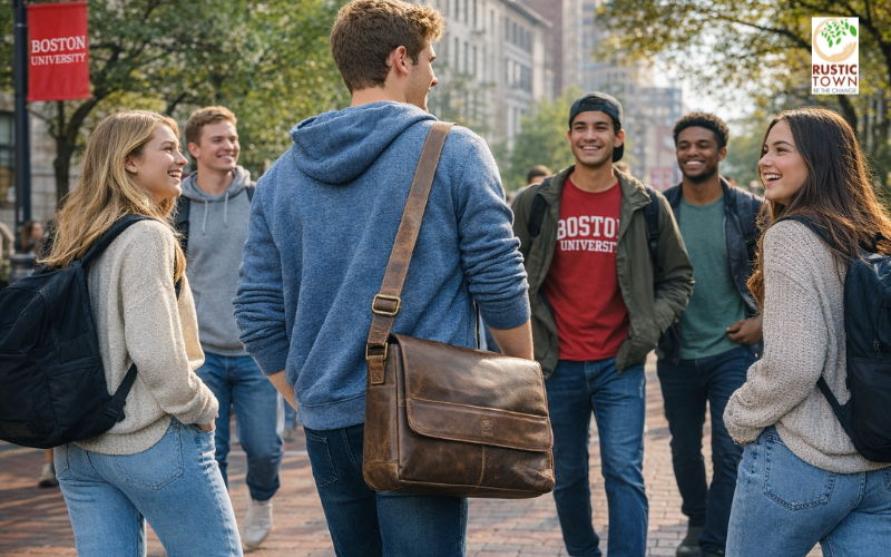 Leather Messenger Bag