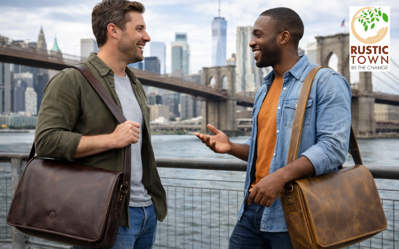 Leather Messenger Bag