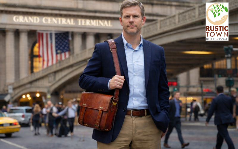 Leather Messenger Bag