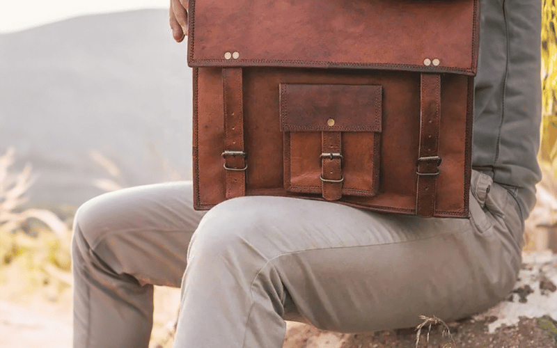 Leather Messenger Bag: 9 Airports, 3 Months, Still New