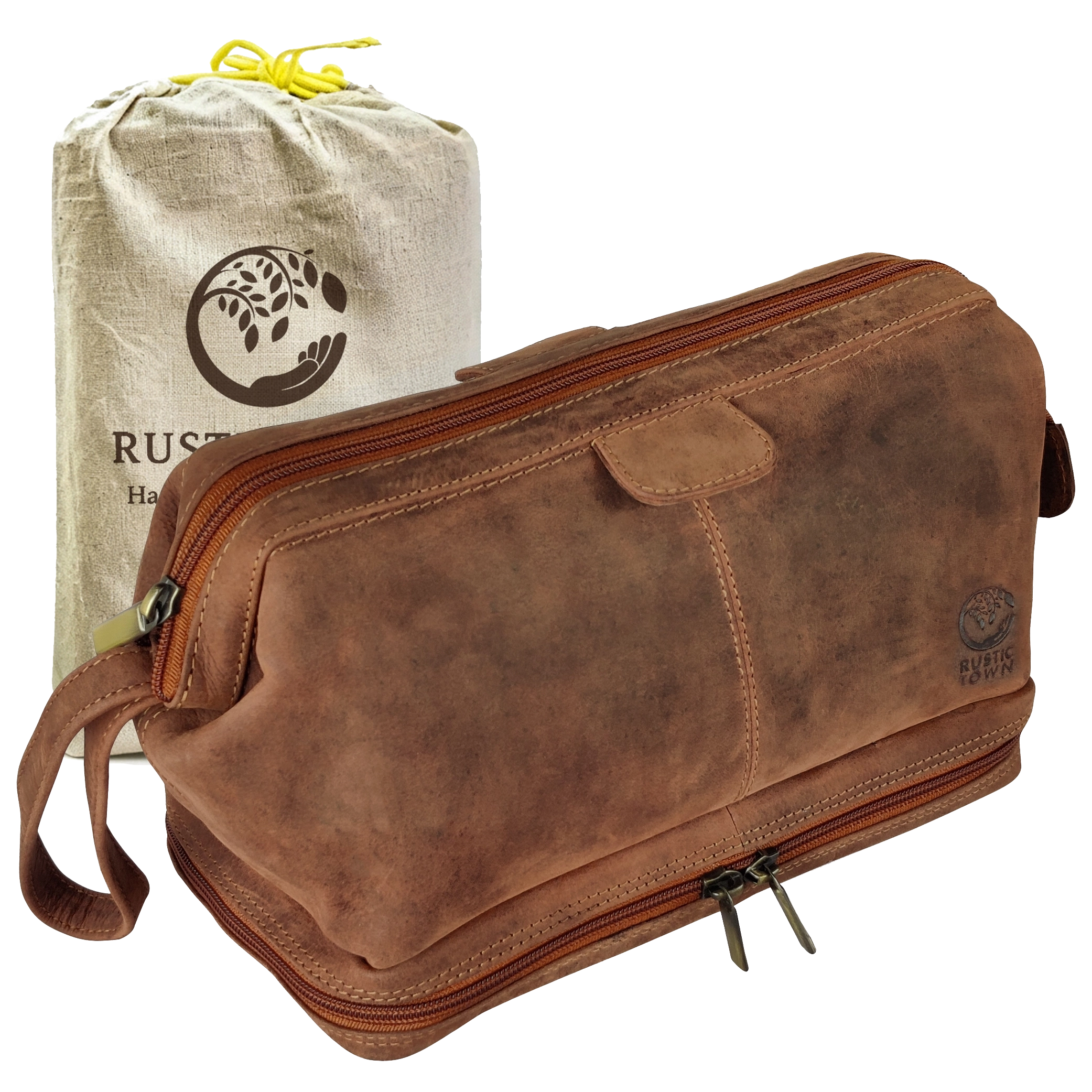 Megan Leather Travel Cosmetic Bag