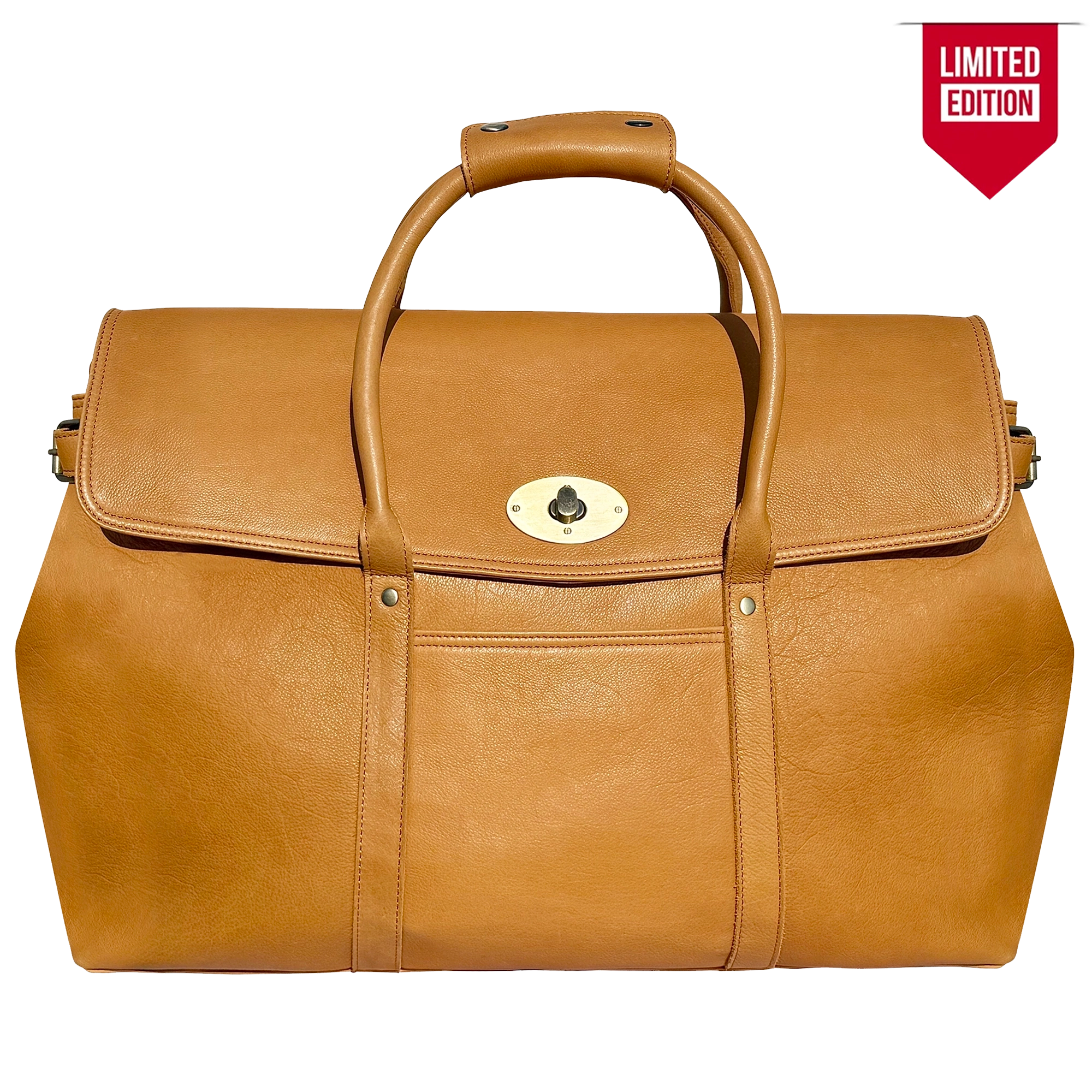 Leather Duffle Bag for Men : Premium Weekender Travel Carry-on