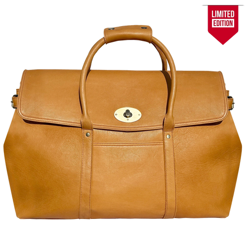 Leather Duffle Bag for Men : Premium Weekender Travel Carry-on