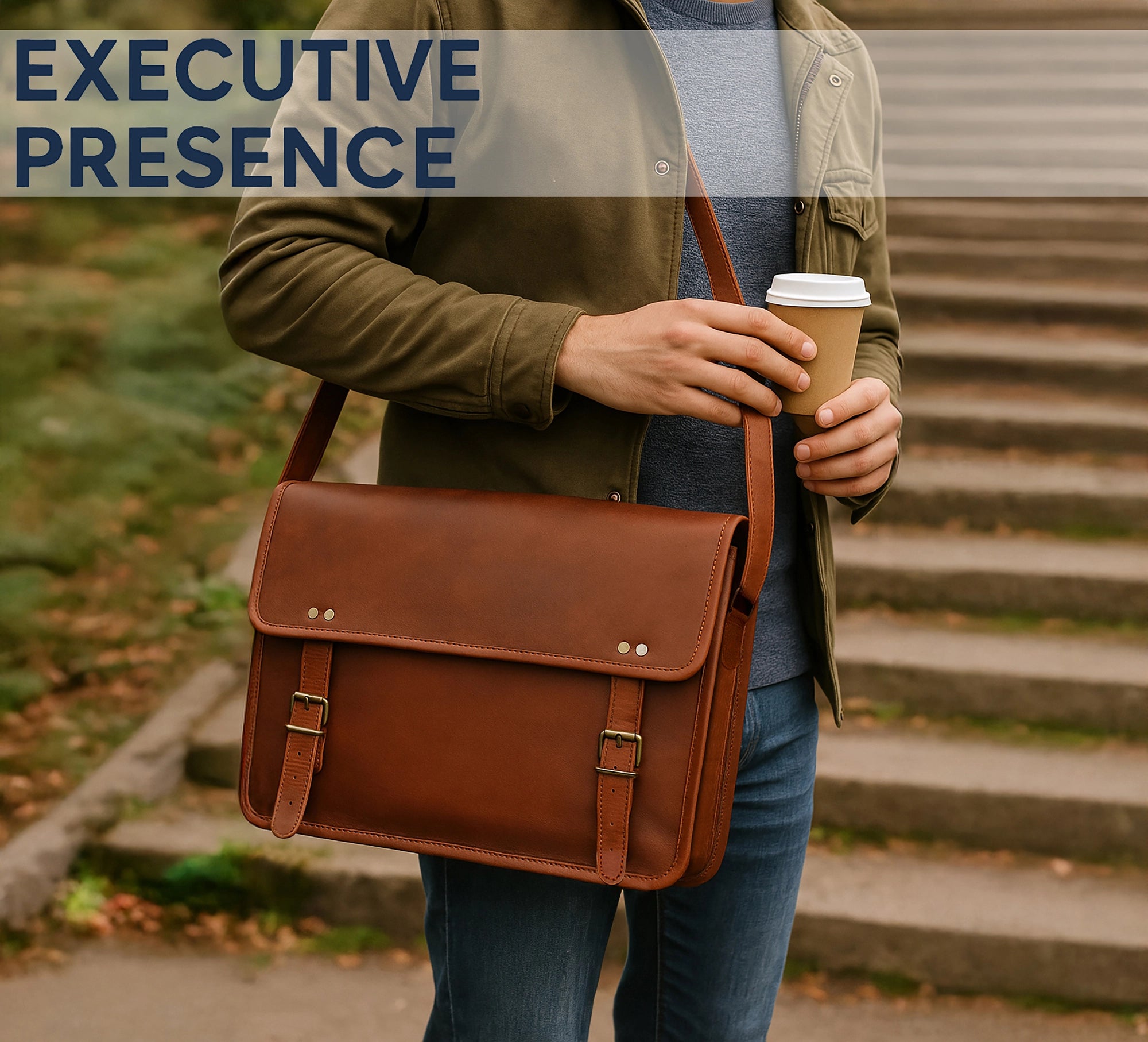 Scout Leather Laptop Messenger Bag (15 inch)