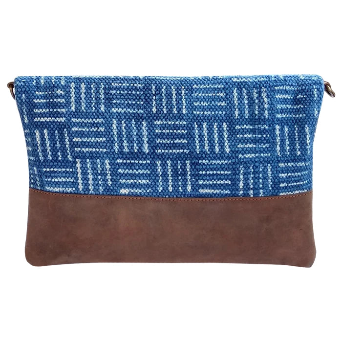 Woven Fabric Leather Shoulder Boho Bag for Women