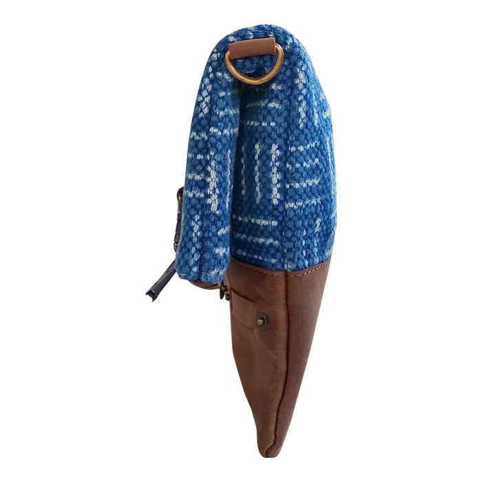 Woven Fabric Leather Shoulder Boho Bag for Women