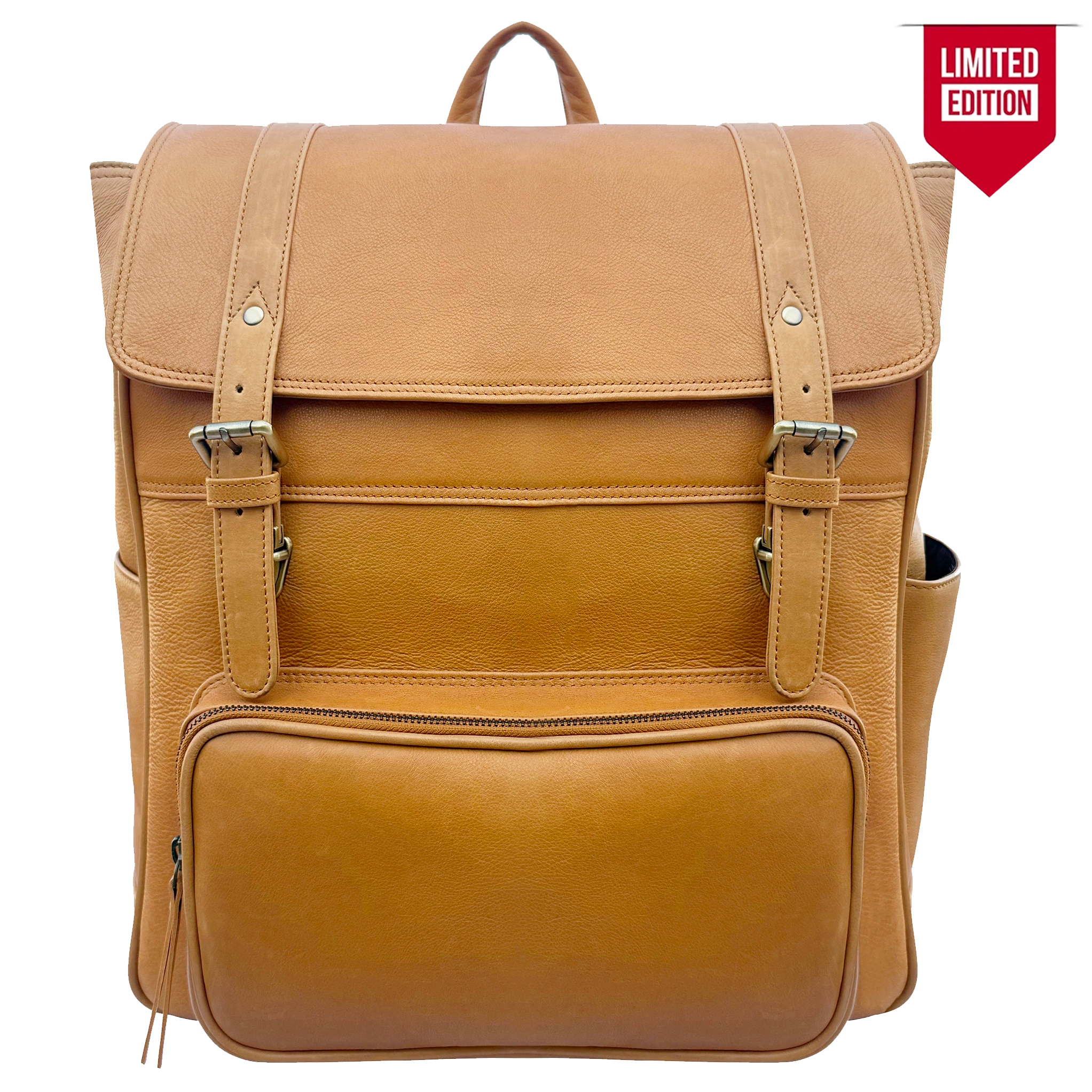 Full-Grain Leather Backpack for Work & Travel | Laptop & Trolley Ready