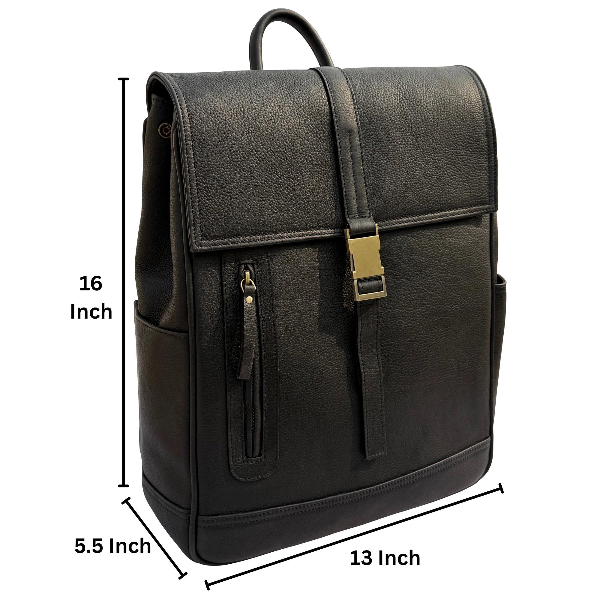 Full Grain Leather Backpack for Laptop, Work & Travel