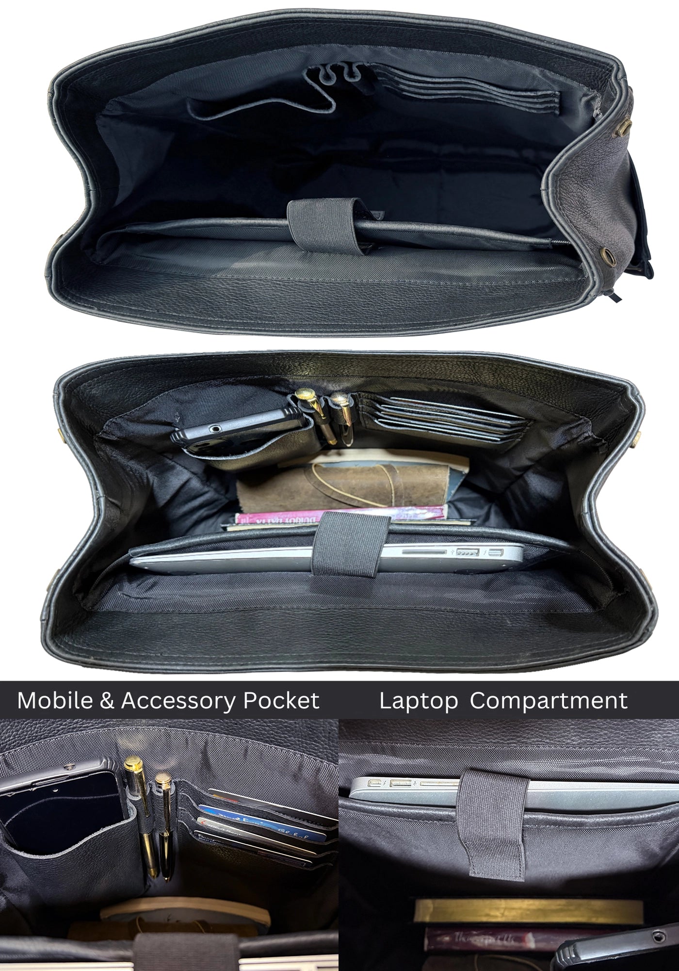 Full Grain Leather Backpack for Laptop, Work & Travel