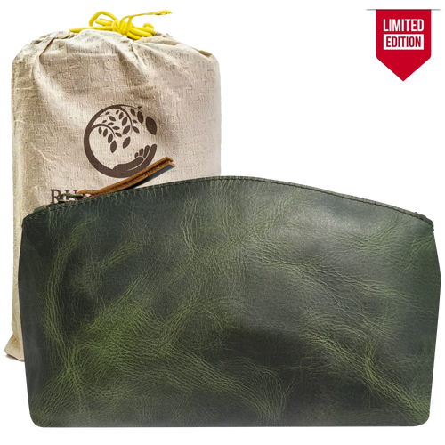 Leather Toiletry Bag for Men | Full Grain Travel Dopp Kit