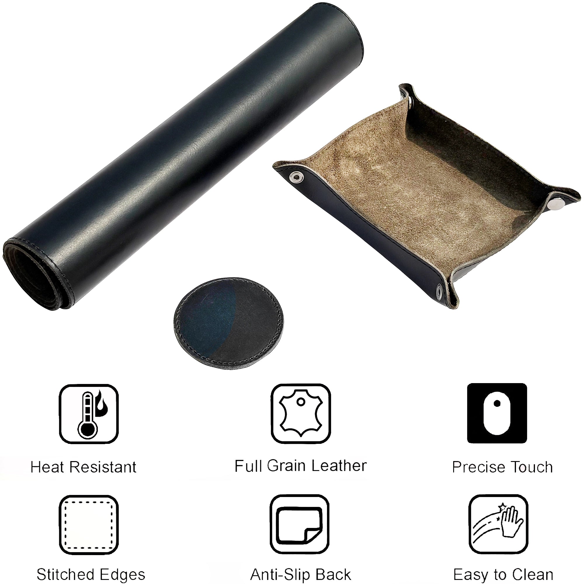 Leather Desk Mat Large Computer Mouse Pad Keyboard Gaming Table Mat