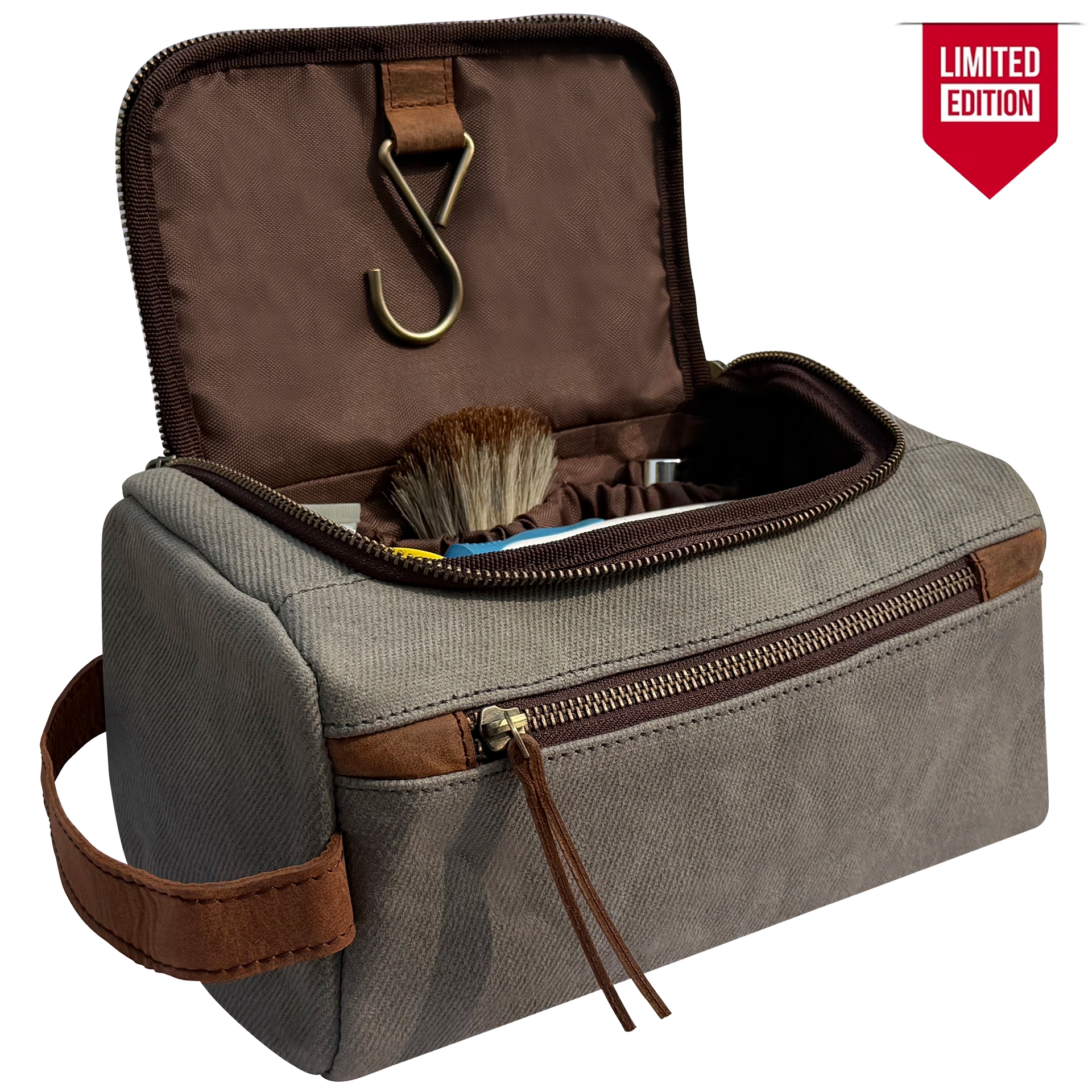 leather hanging men's toiletry bag travel dopp kit Hanging Travel Toieltry Bag