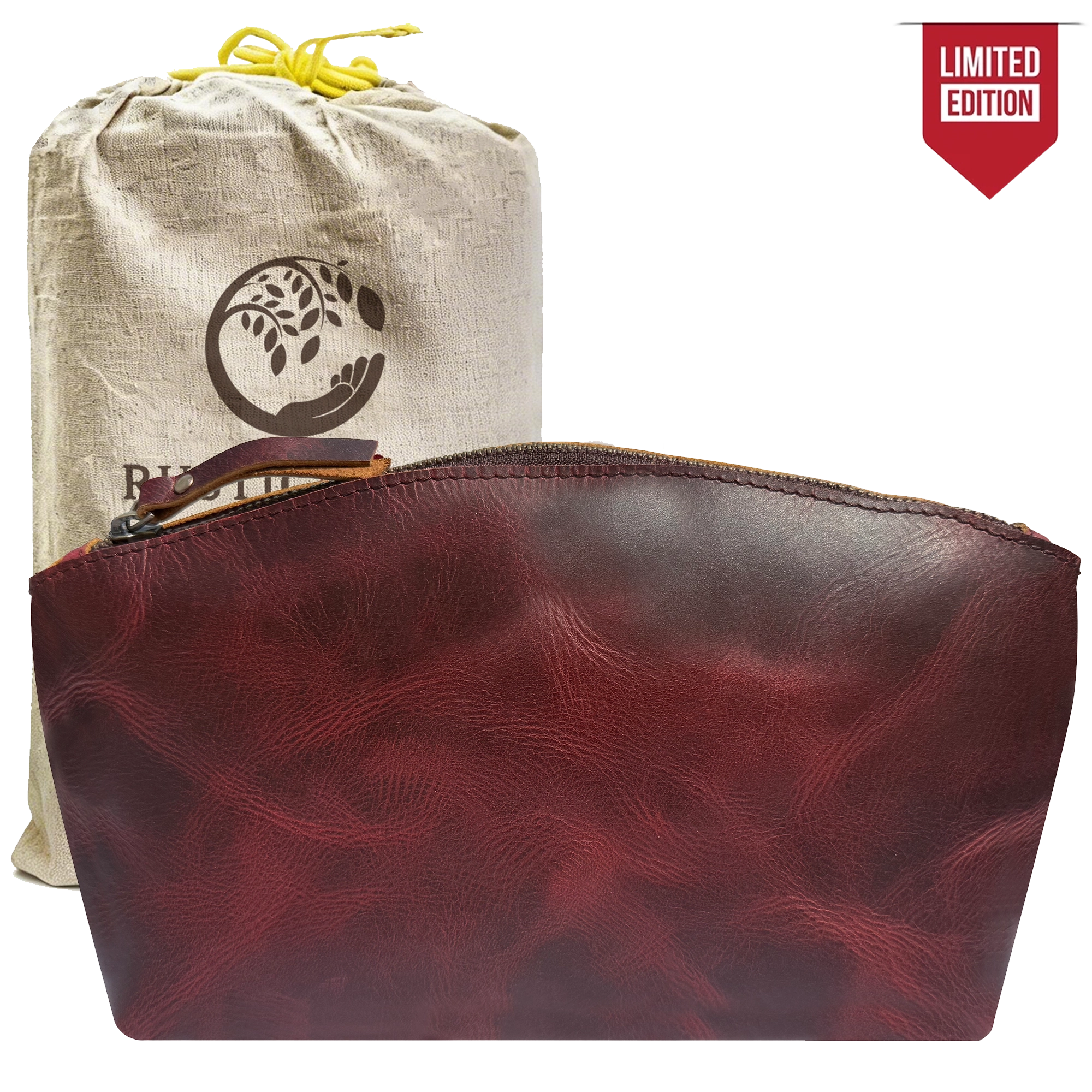 Leather Toiletry Bag | Makeup Cosmetic Organizer