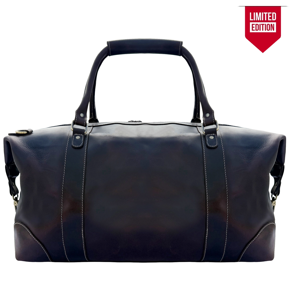 Leather Duffle Bag for Men - Full-Grain Travel Weekender Carry-on