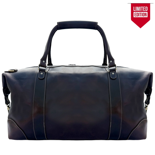 Leather Duffle Bag for Men - Full-Grain Travel Weekender Carry-on