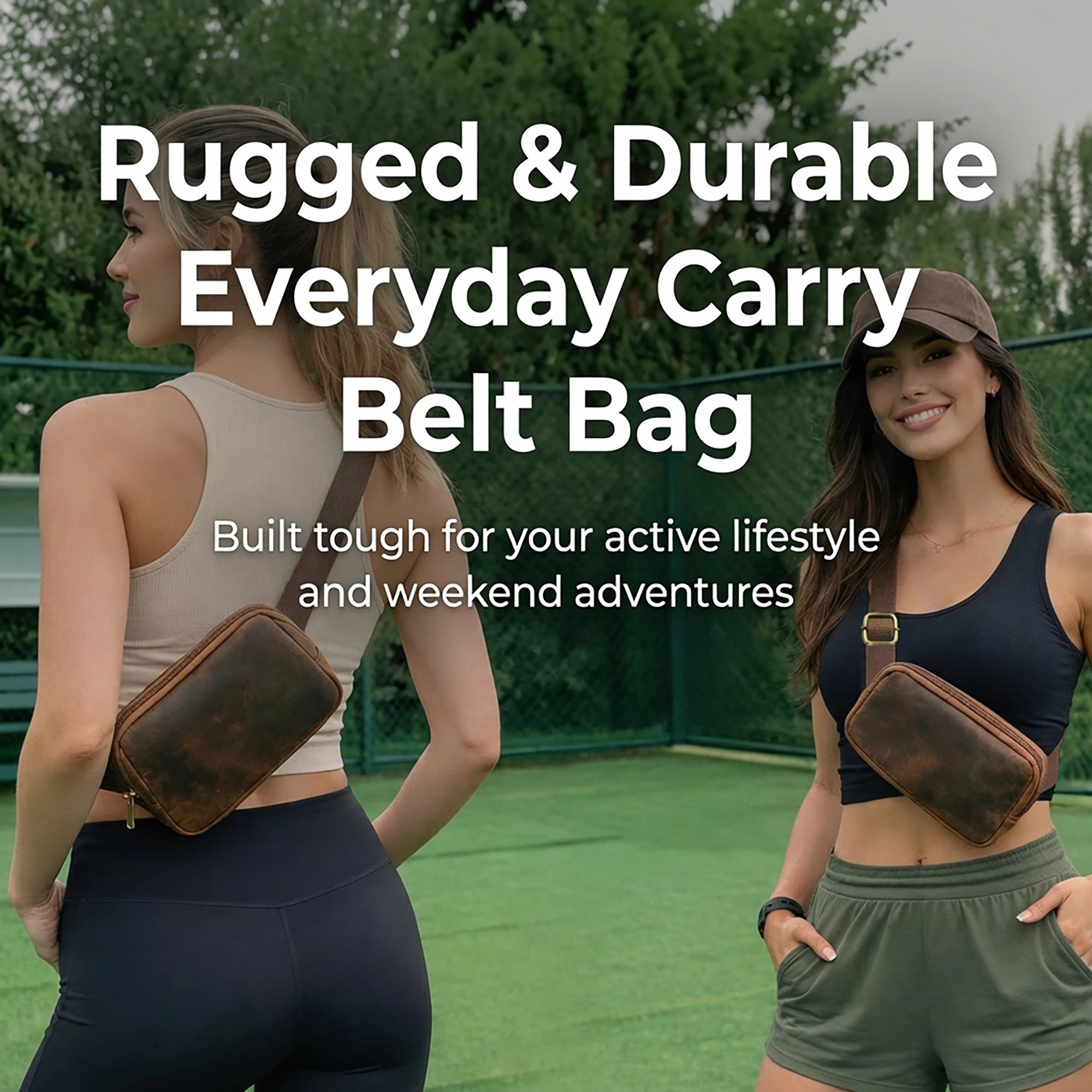 Full-Grain Leather Fanny Pack | Waist, Chest & Crossbody Sling Bag