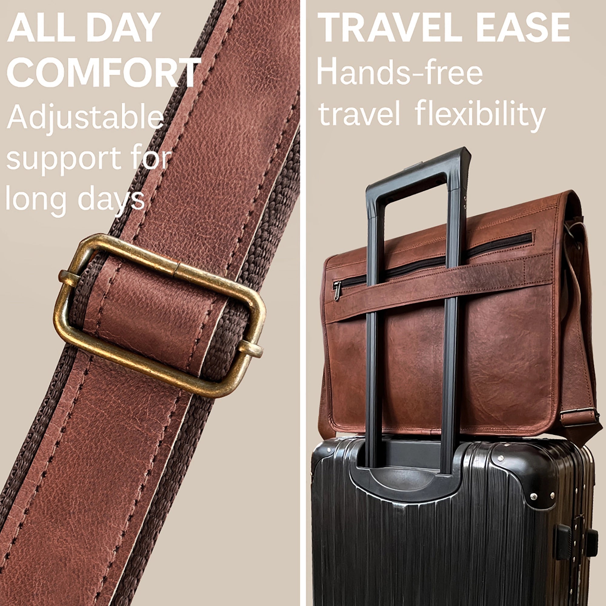 Artisian Leather Laptop Messenger Bag (15 inch)