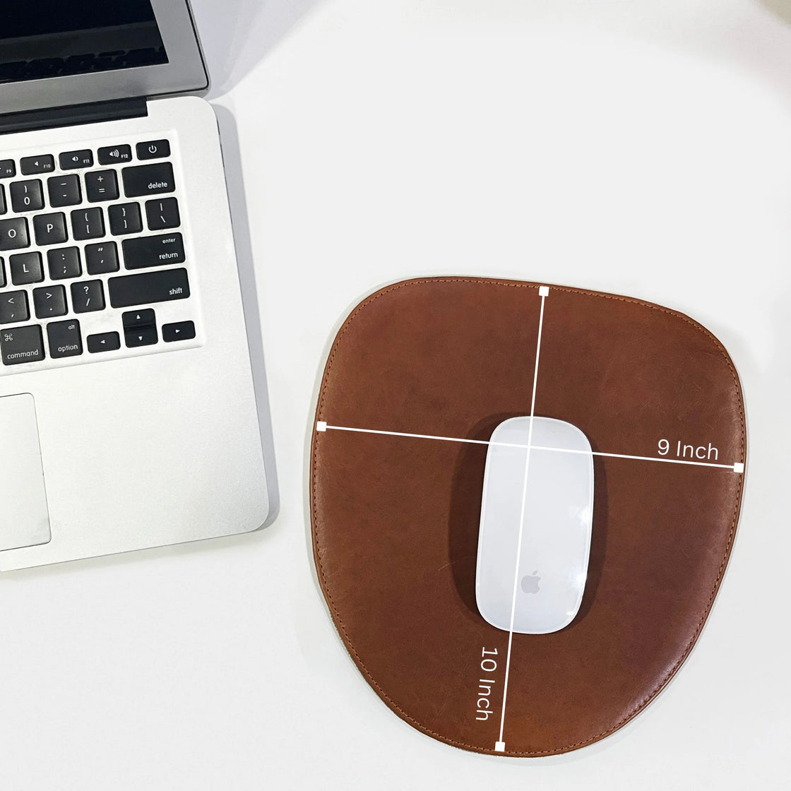 Leather Mouse Pad - Desk Pad for Computers, Laptop, Office & Home