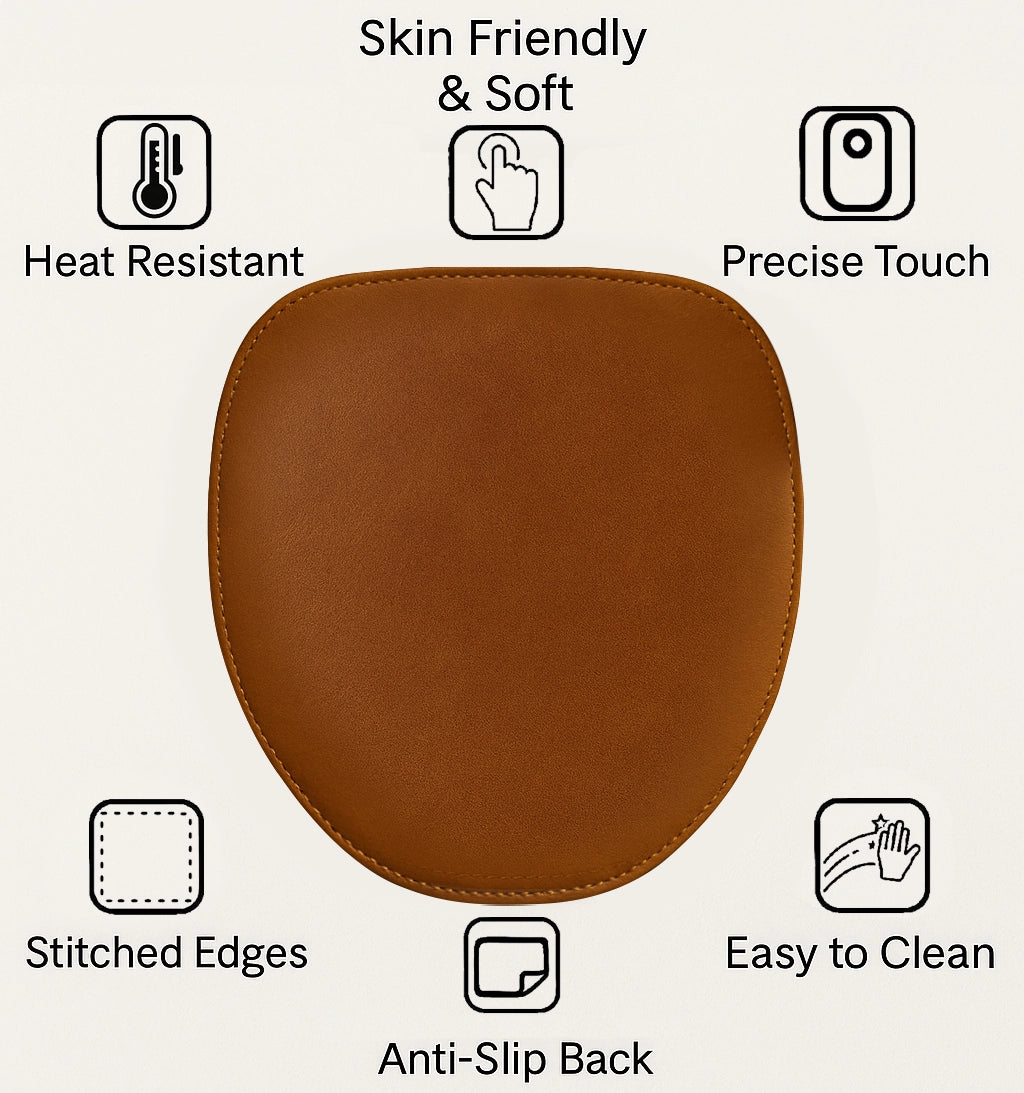 Leather Mouse Pad - Desk Pad for Computers, Laptop, Office & Home