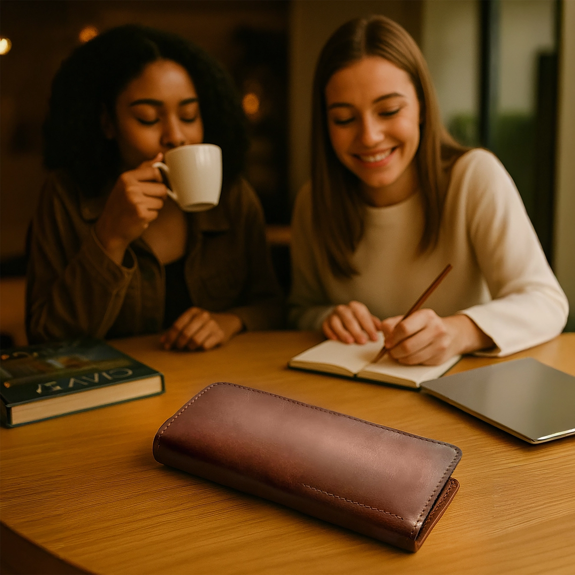 Leather Pen Pencil Case | Handcrafted Artist Tool Organizer
