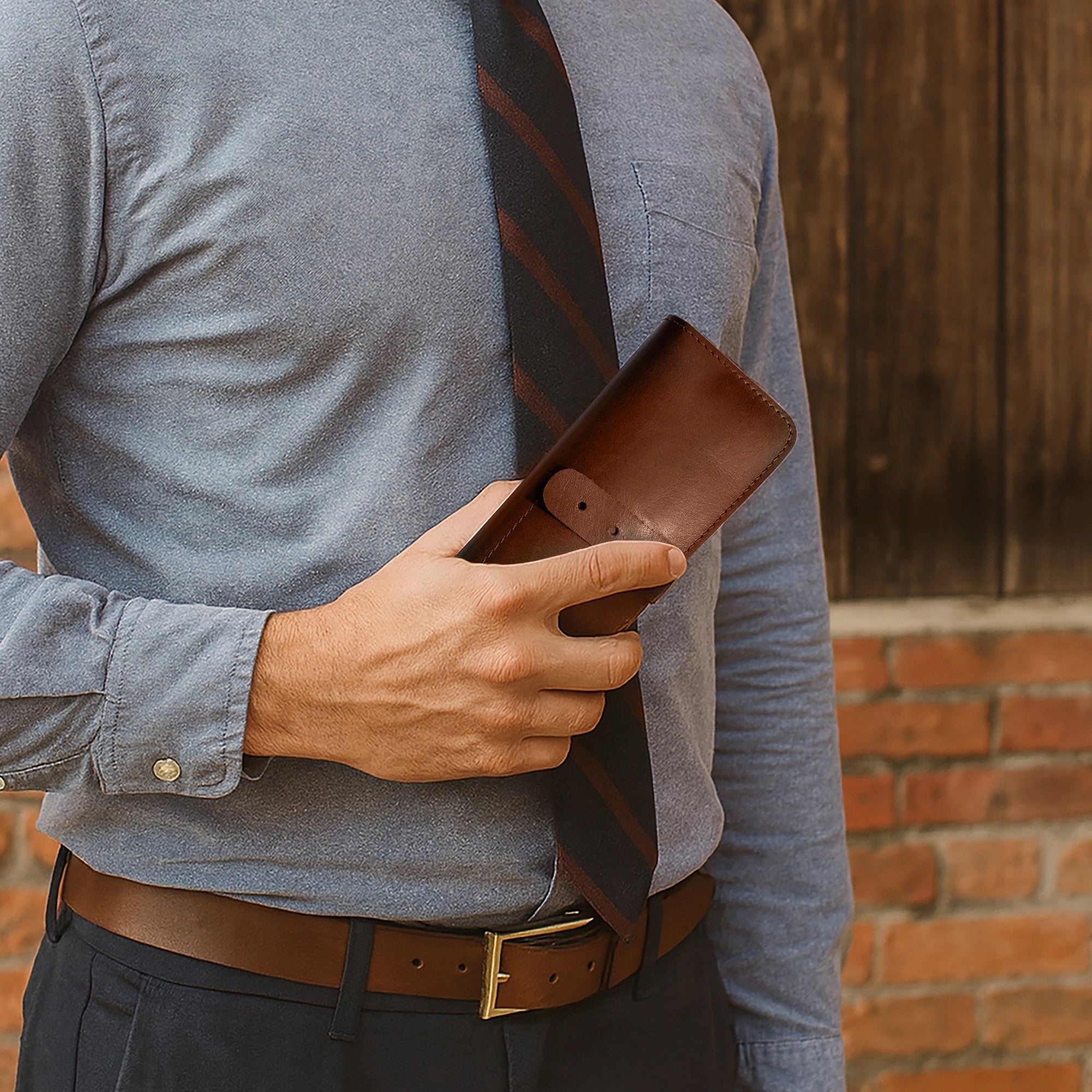Leather Pen Pencil Case | Handcrafted Artist Tool Organizer