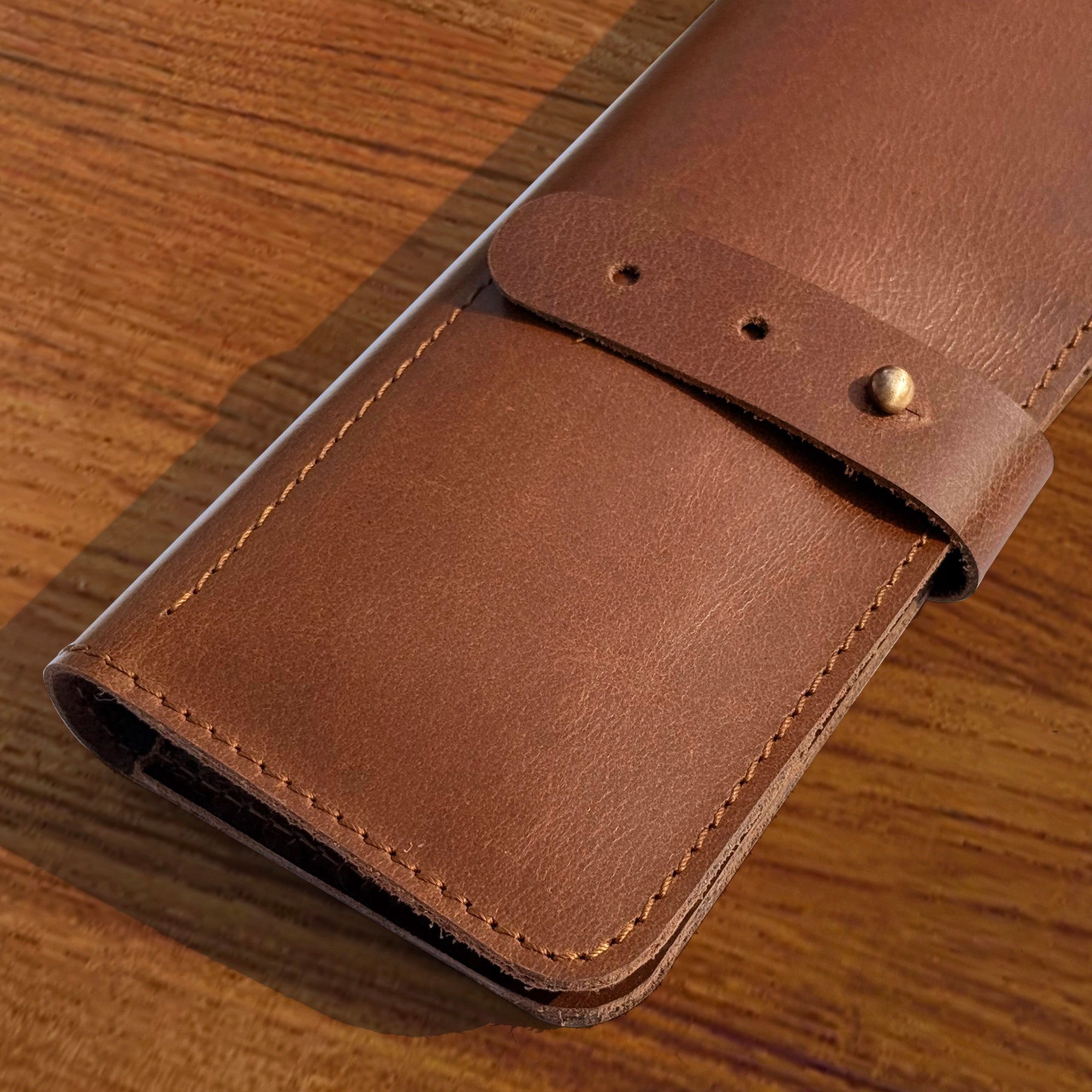 Leather Pen Pencil Case | Handcrafted Artist Tool Organizer