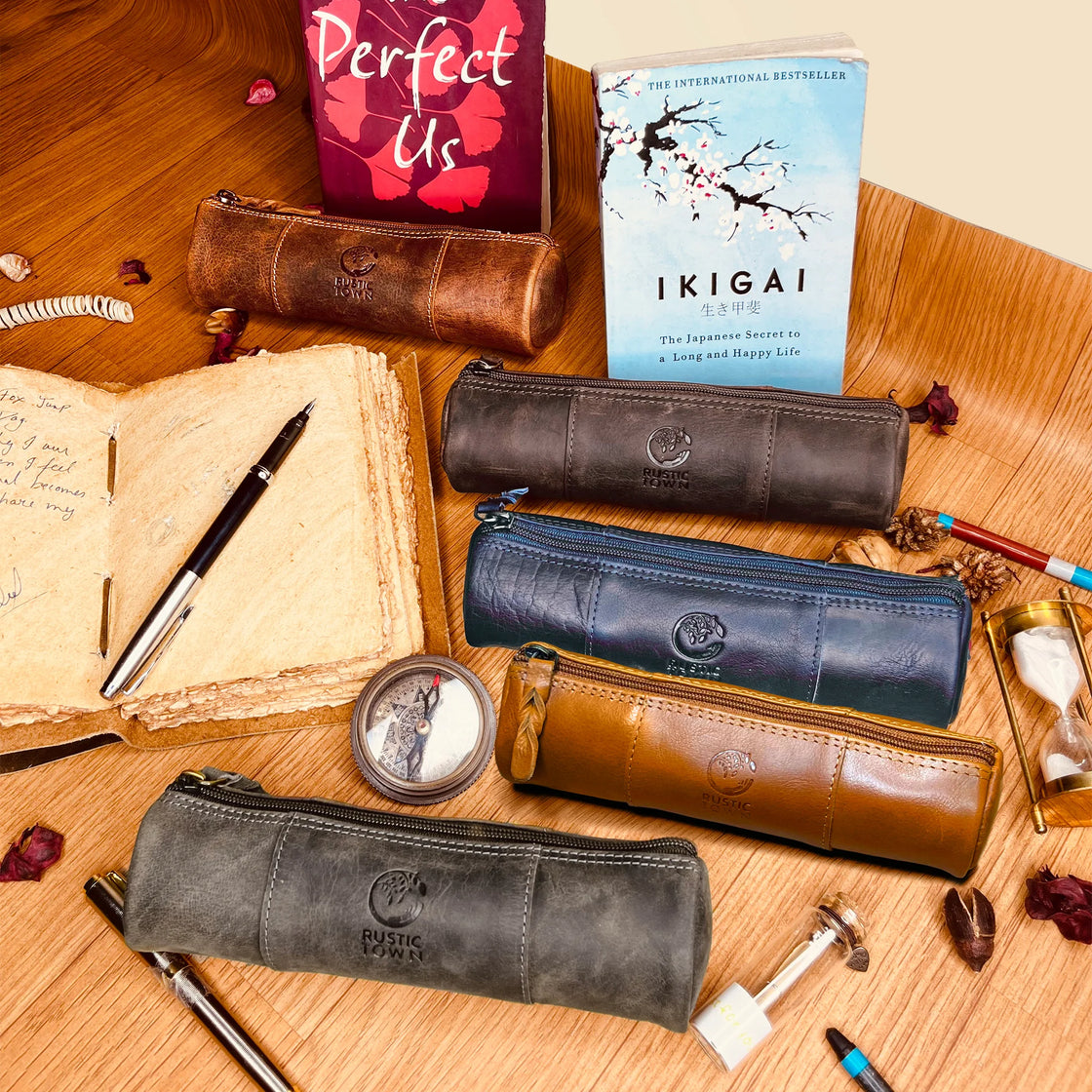 Mens leather pencil case 2025