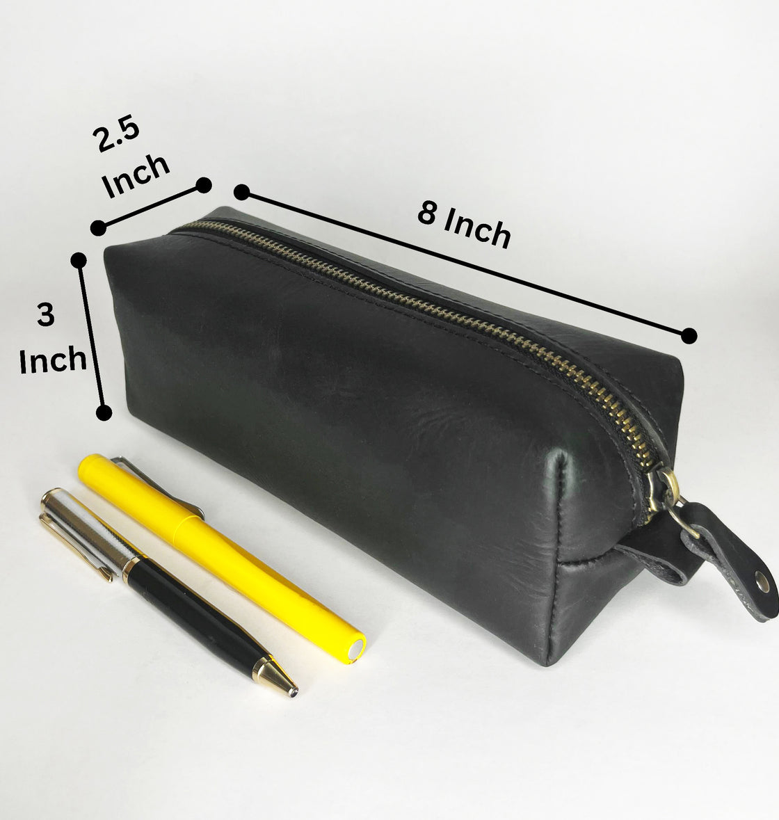 Wexford Premium Pencil Case 2 Zipper Black
