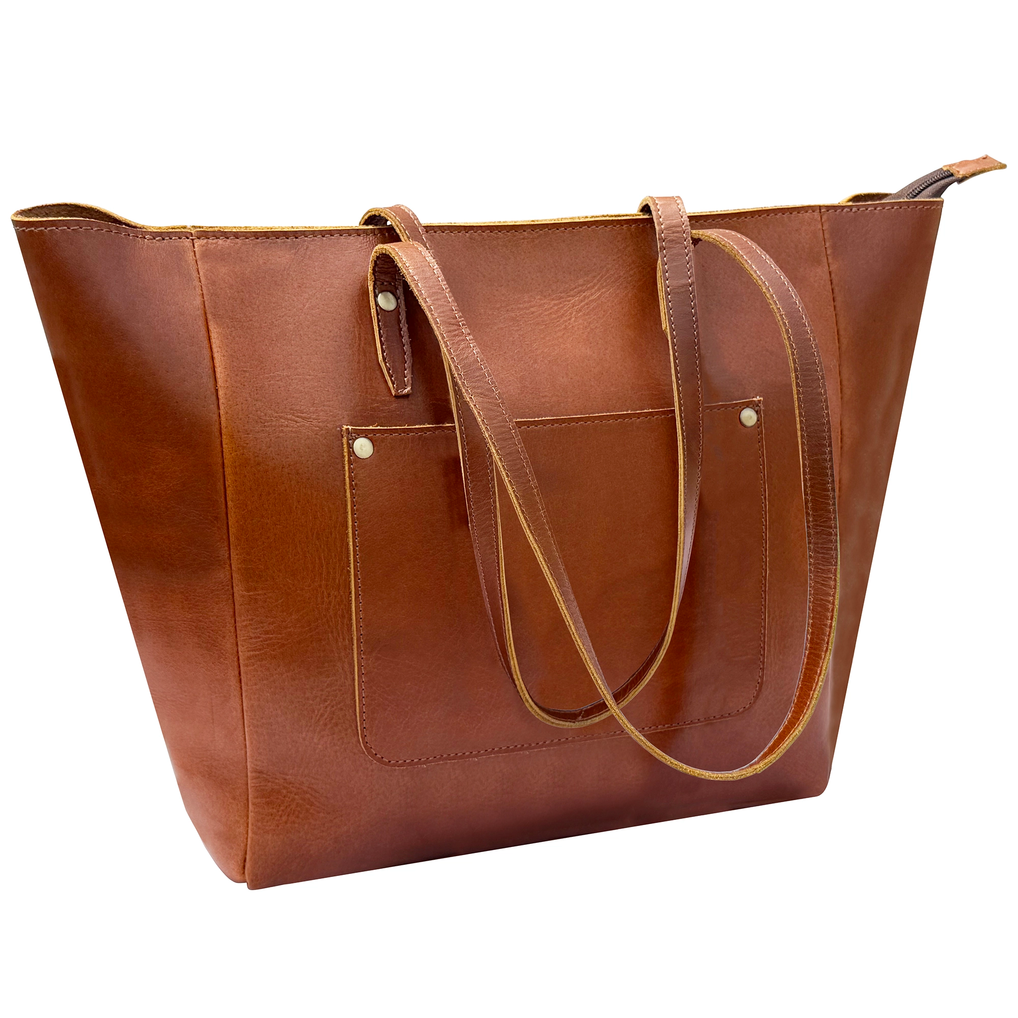 Leather Tote Bag for Women - Timeless Shoulder Handbag