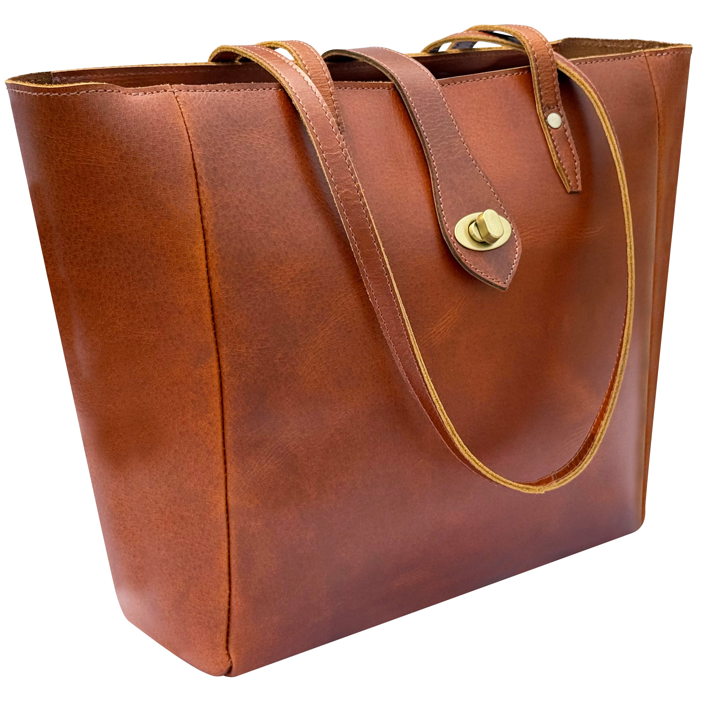 Leather Tote Bag for Women - Classic Shoulder Bag