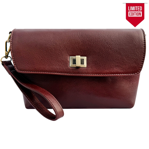 Leather Wristlet Wallet Travel Clutch Purse for Women