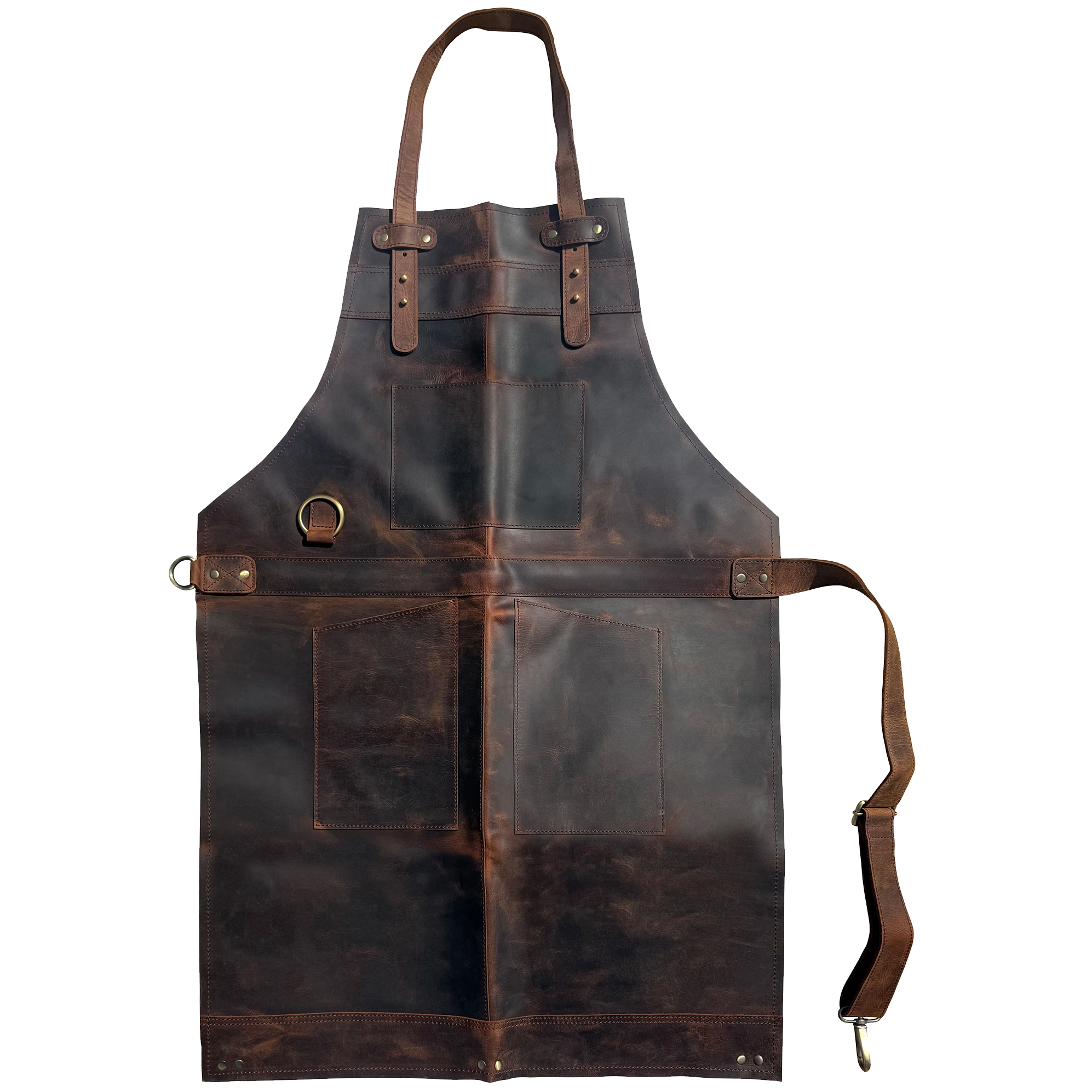 Premium Leather Apron for Men - Heavy Duty Workshop Grade