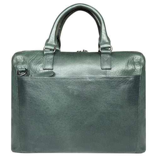 Leather Messenger Bag for Men Women Vintage Travel 14 inch Laptop Briefcase Shoulder Bag