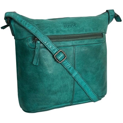 Leather Sling Bag for Women, Green