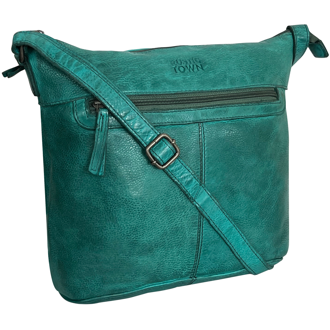 Leather Sling Bag for Women, Green