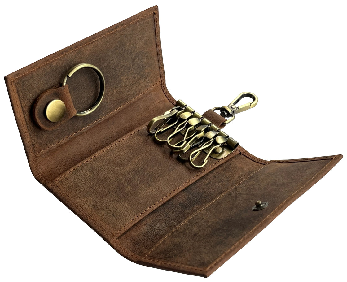 Genuine Leather Key Wallet Men | Leather Key Bag Wallet Holder - Genuine Leather  Key - Aliexpress