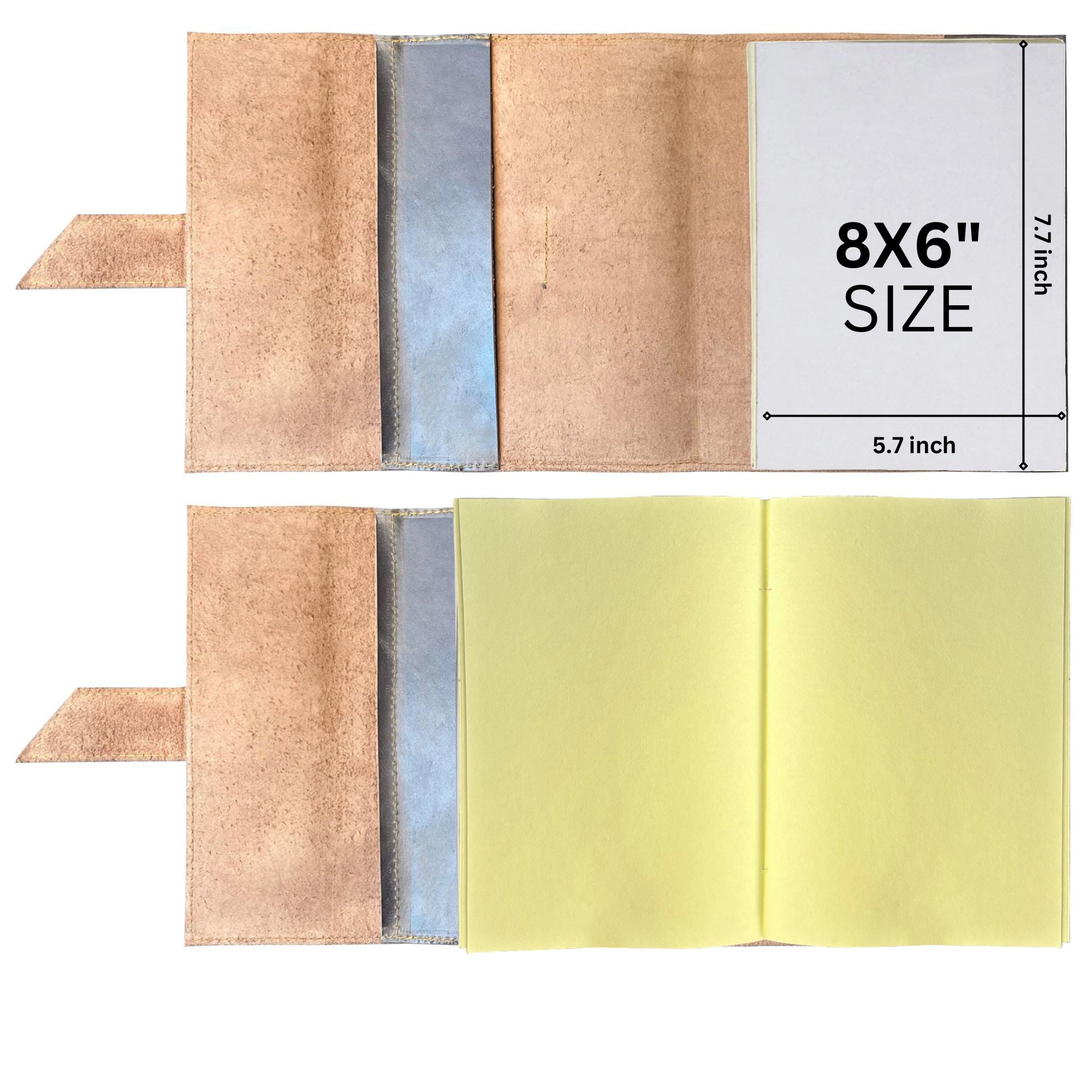 Refills for Refillable Leather Journals 6" x 8" (set of 4)