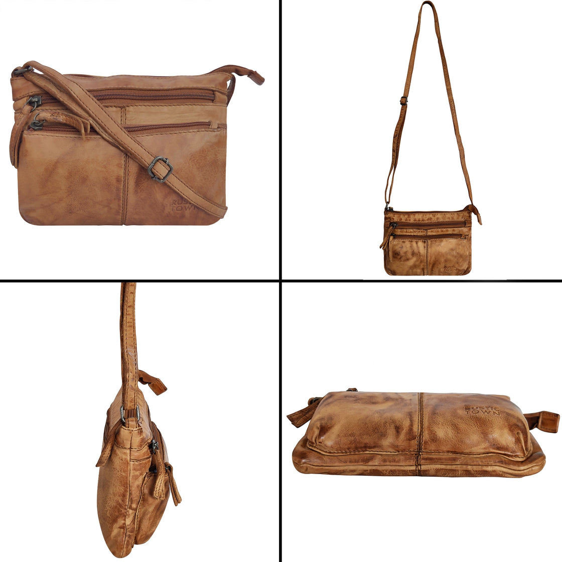 brown leather crossbody purse