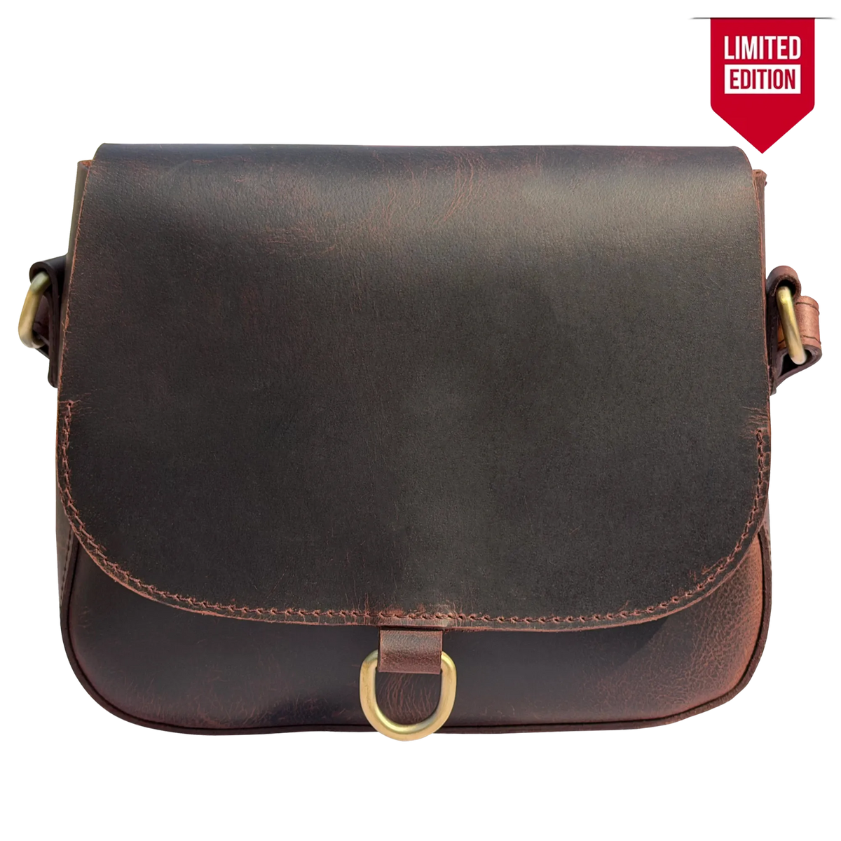 Leather Crossbody Bag in Dark Brown - Unbranded Amazon.com: Lady Conceal Concealed Carry Charlie Sling Bag  main image 3