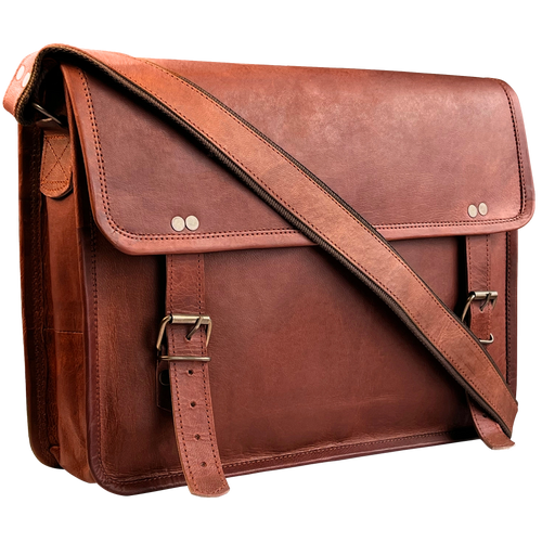 Scout Leather Laptop Messenger Bag (14 inch)