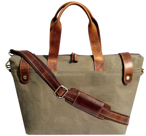 Canvas Leather Duffle Bag | Organized Travel Weekend Bag