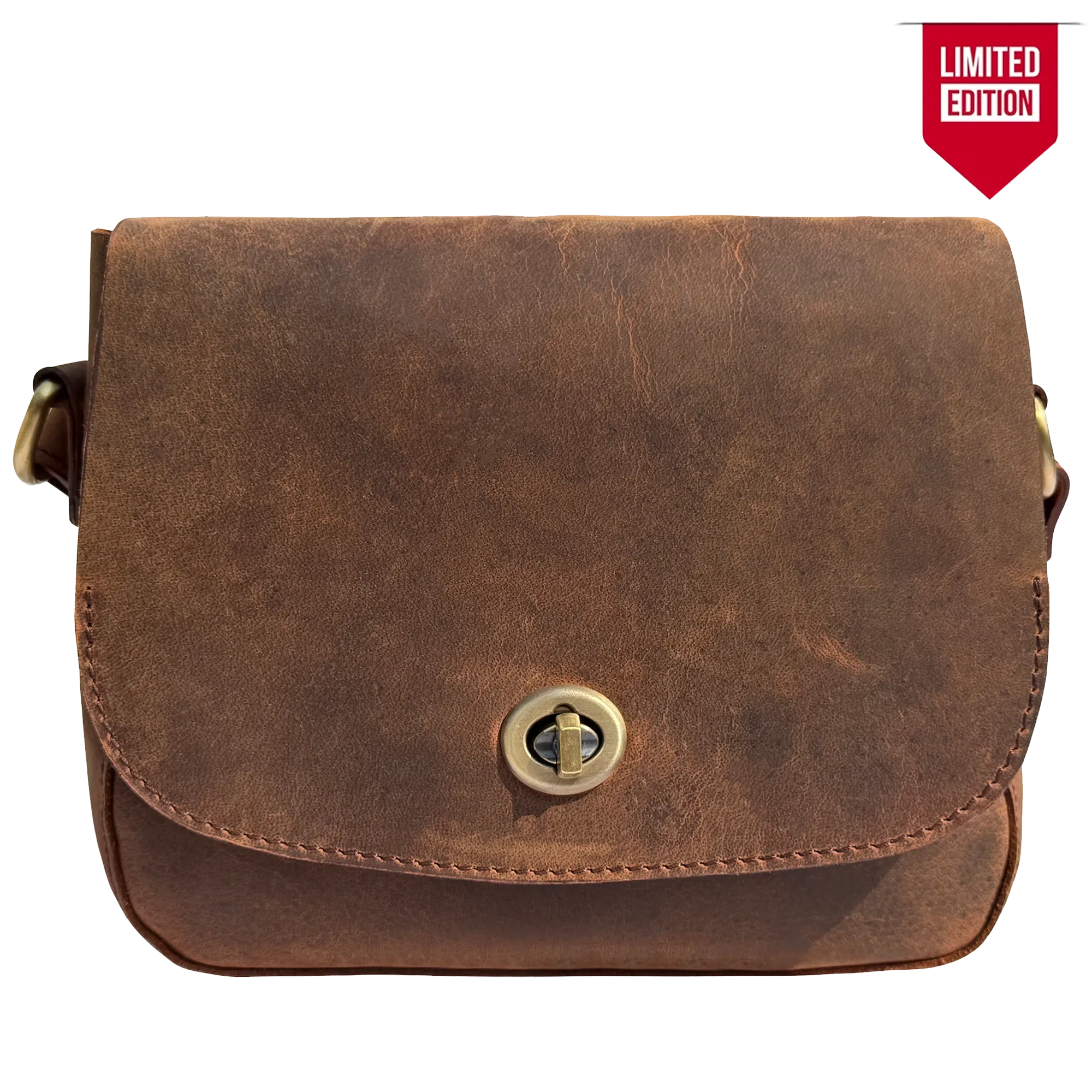 Leather Crossbody Bag for Women - Vintage Shoulder Bag