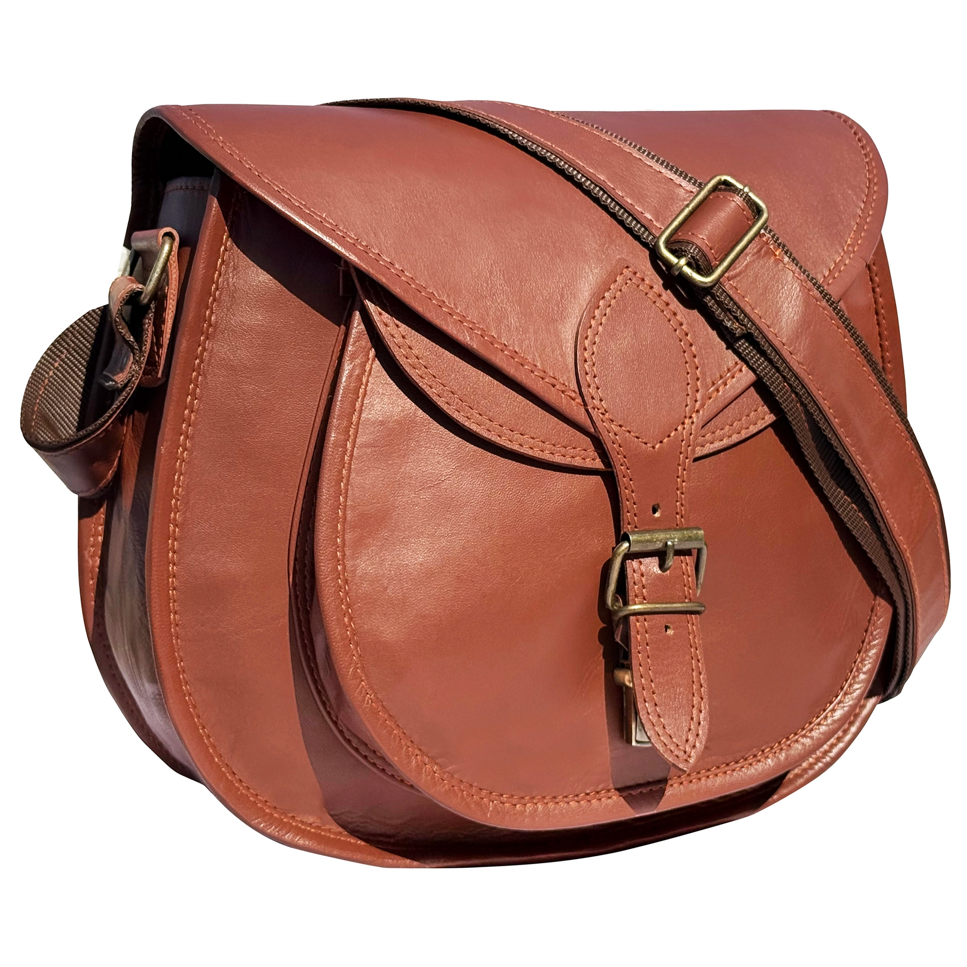 Leather Crossbody Bags for Women Travel Handbag Satchel Purse