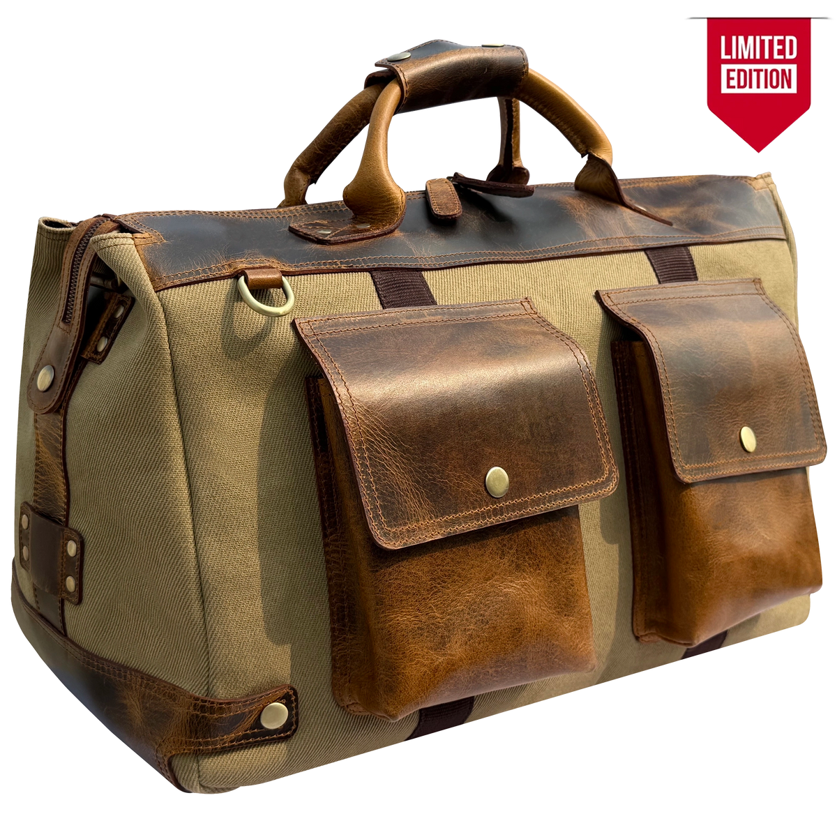 men's canvas travel duffle bag Vintage Bag: Leather & Meets all carry on bag size regulations. Voyager Canvas Duffle Bag Brown